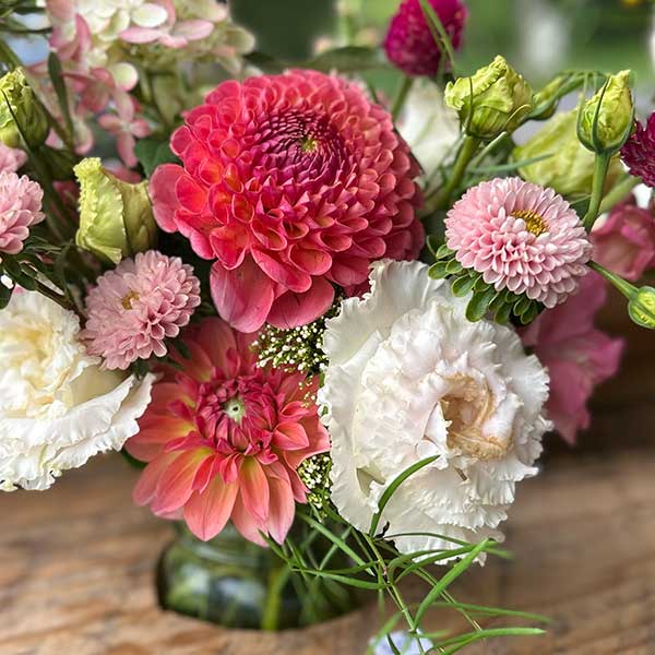 Red, White and Pink Flowers