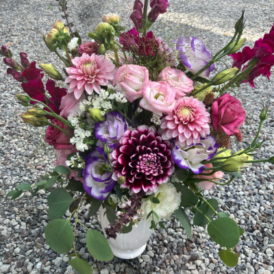 dark purple flowers
